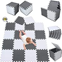 meiqicool Alfombrillas para Puzzles | Alfombra Puzzle para Niños Bebe Infantil Suelo de Goma EVA Suave 142 x 114 cm 18…